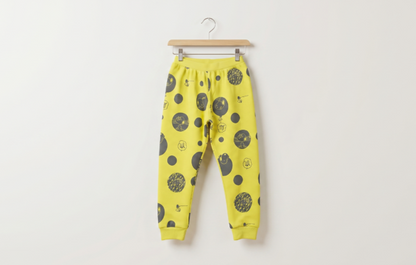 Unisex Yellow Cotton Printed Full Sleeve Co-ord Sets