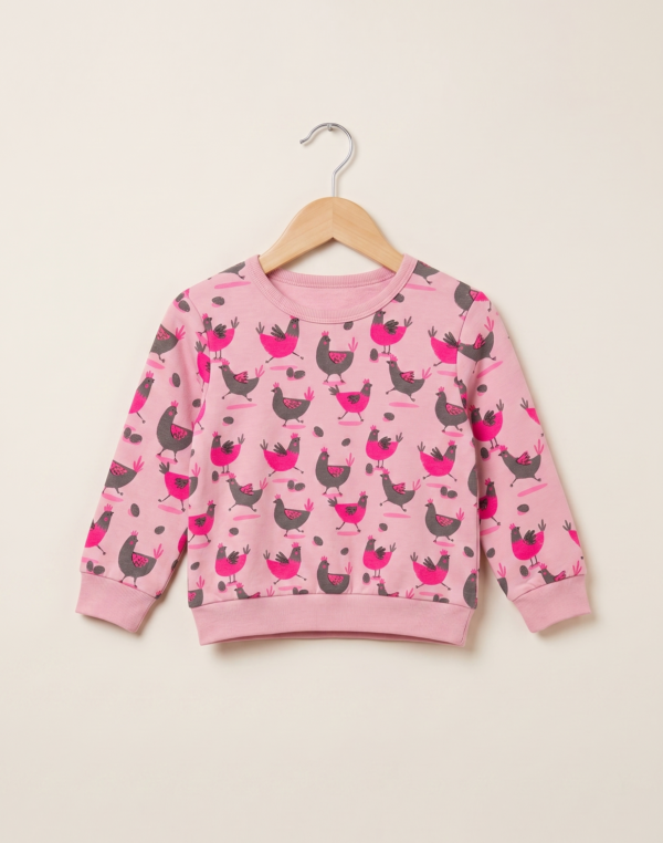 Unisex Cotton Hen Print Full Sleeve Co-ord Sets