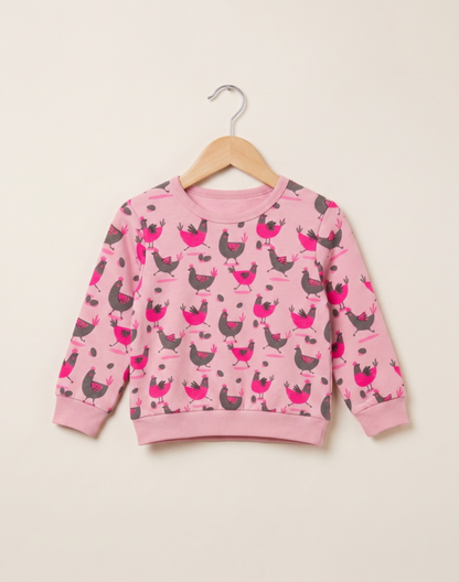 Unisex Cotton Hen Print Full Sleeve Co-ord Sets