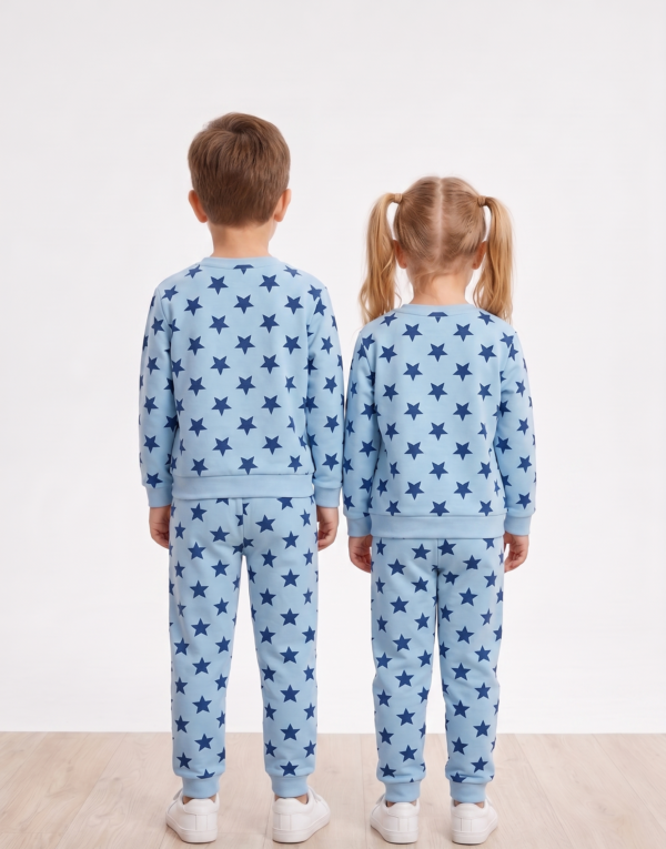 Unisex Cotton Star Printed Full Sleeve Co-ord Sets